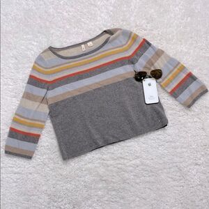 Anthropologie MOTH Cropped 3/4 Sweater